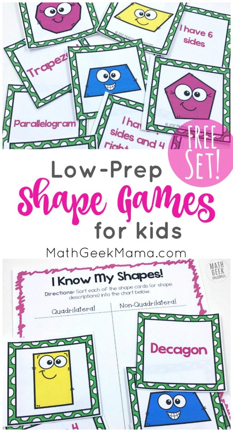 I Know My Shapes: FREE Shape Games for Kids