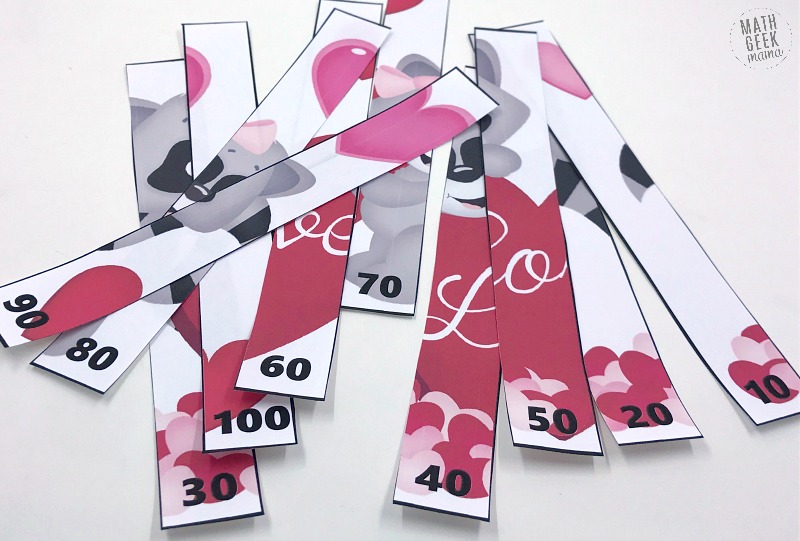 Practice skip counting and make a cute math craft at the same time! This set of Valentines Day math puzzles is the perfect way to introduce or practice skip counting with kids in grades K-2.