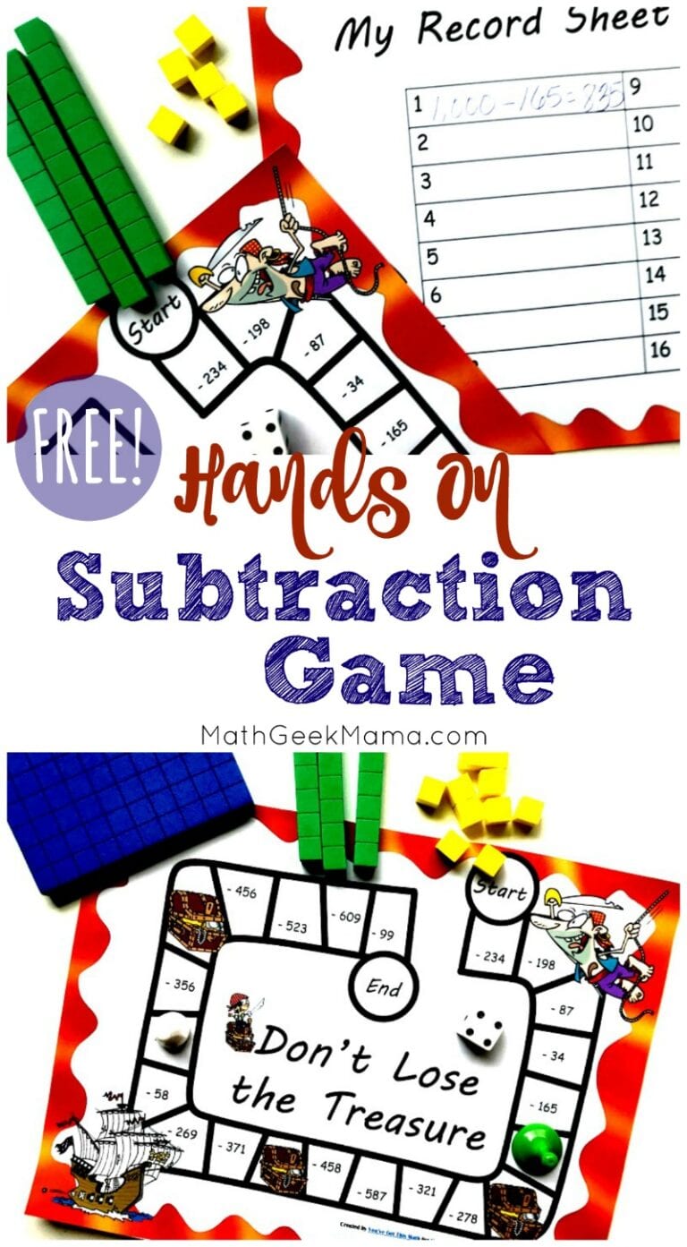 {FREE} 3-Digit Subtraction with Regrouping Game