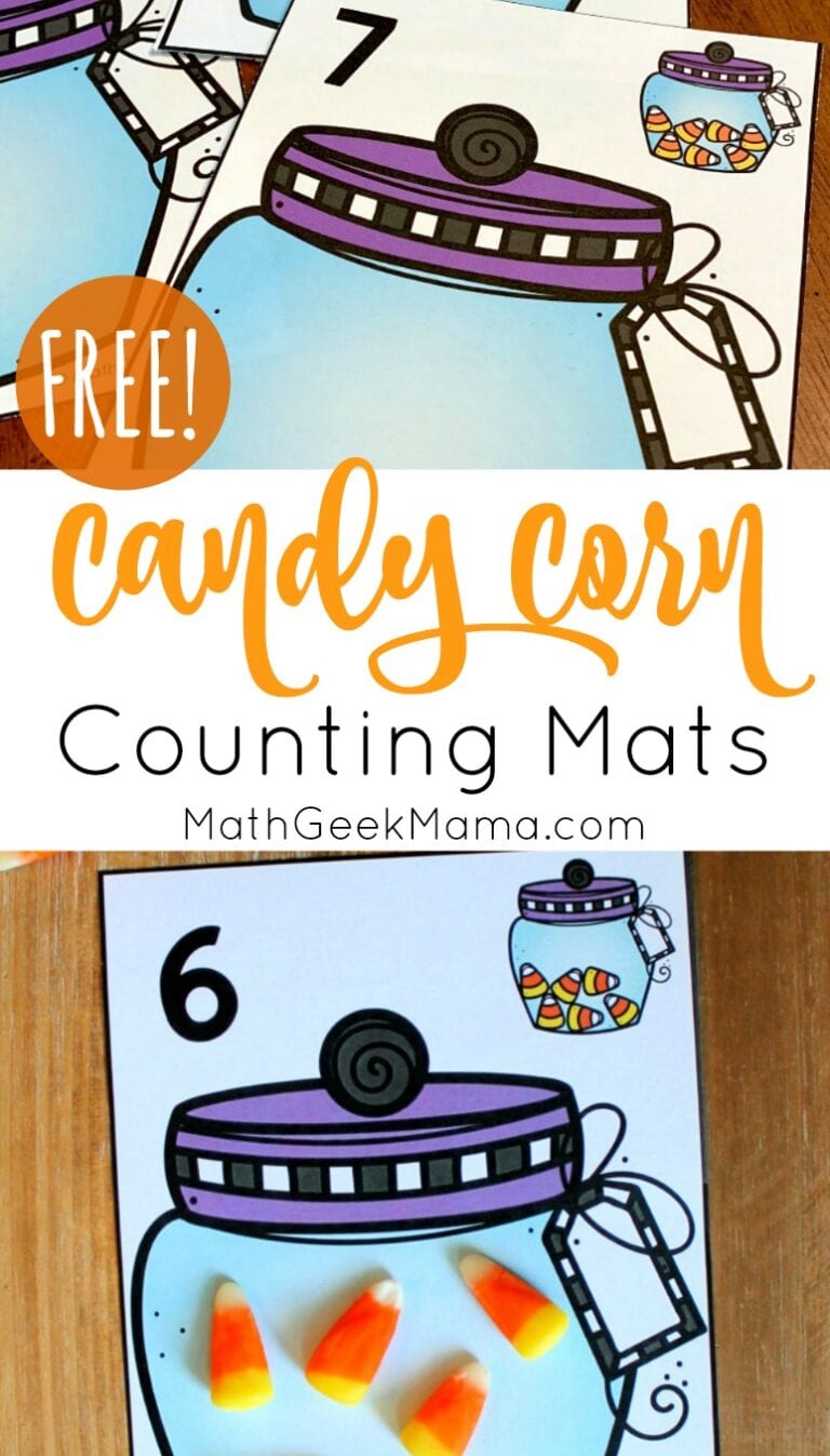 {FREE} Candy Corn Counting: Printable Math Mats