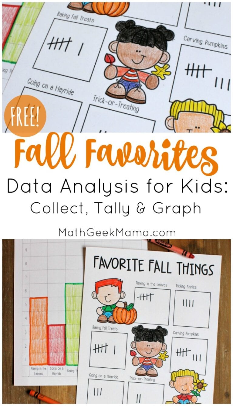 Fall Favorites: Simple Data Analysis for Kids {FREE}