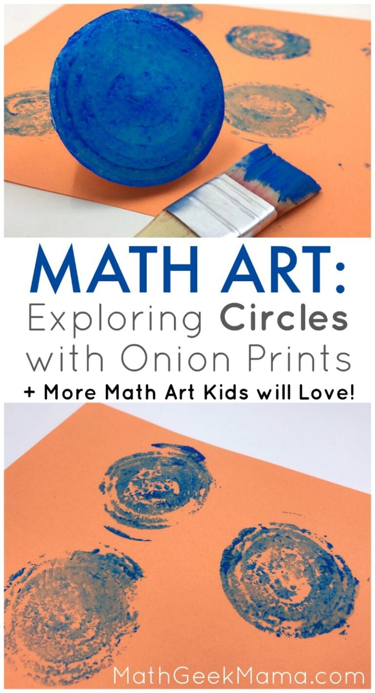 Onion Prints: Concentric Circle Math Art Project