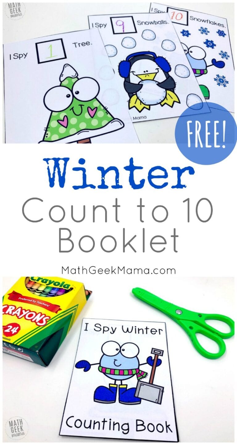 Winter Count to 10 Booklet {FREE!}