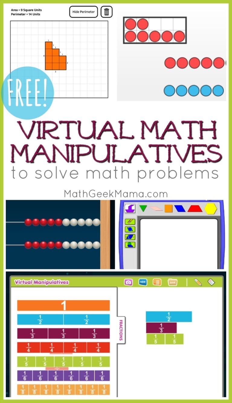 FREE Online Math Manipulatives for At Home Learning