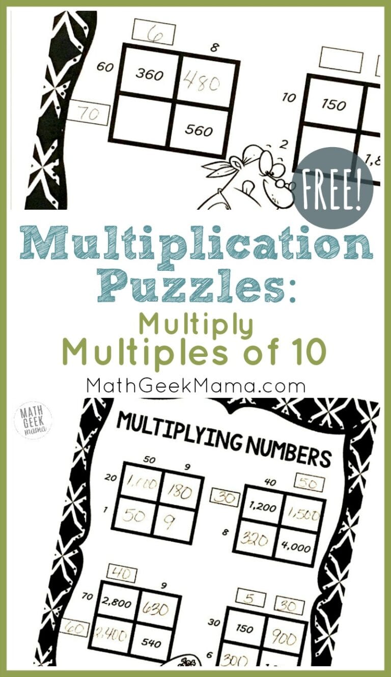 {FREE} Multiply by Multiples of 10 Grid Challenges