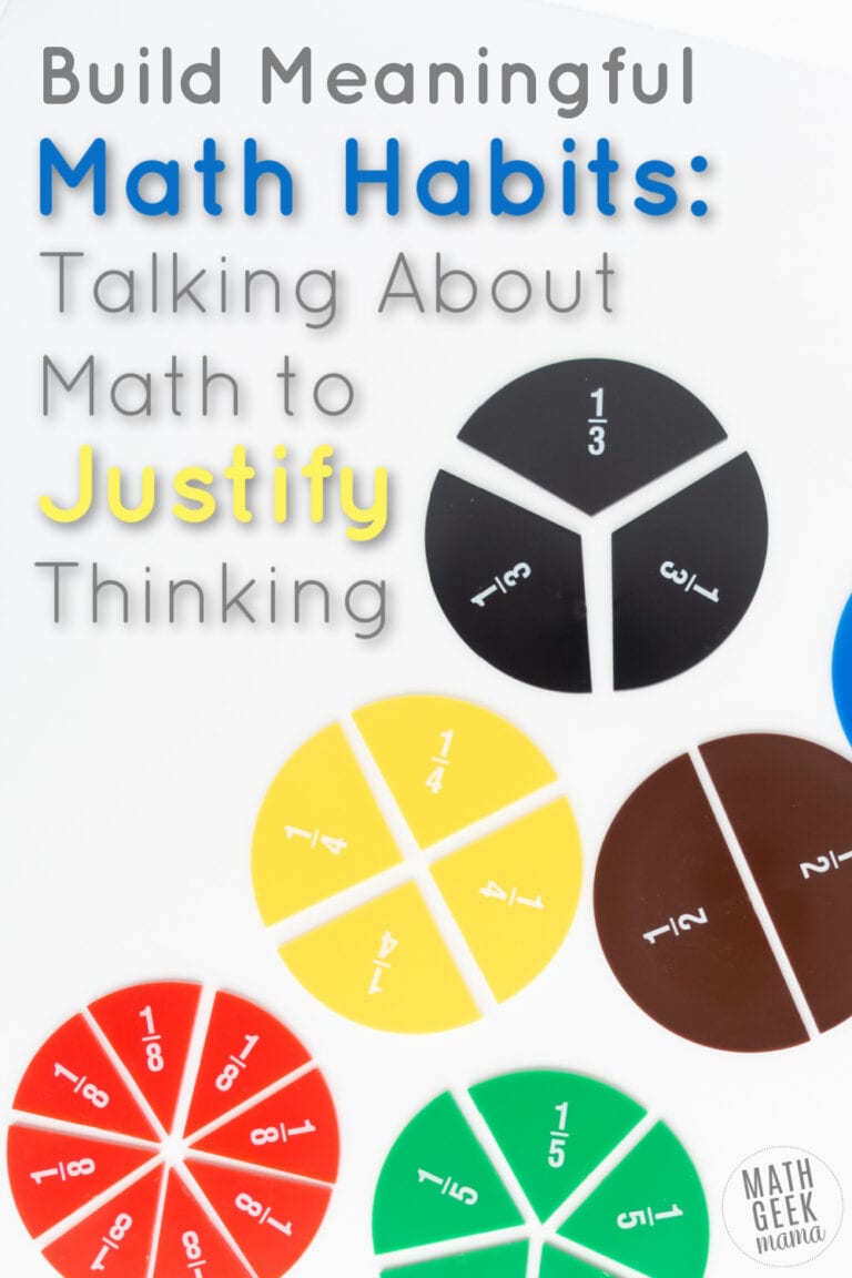 Build Math Habits: Talk About Math & Justify Thinking