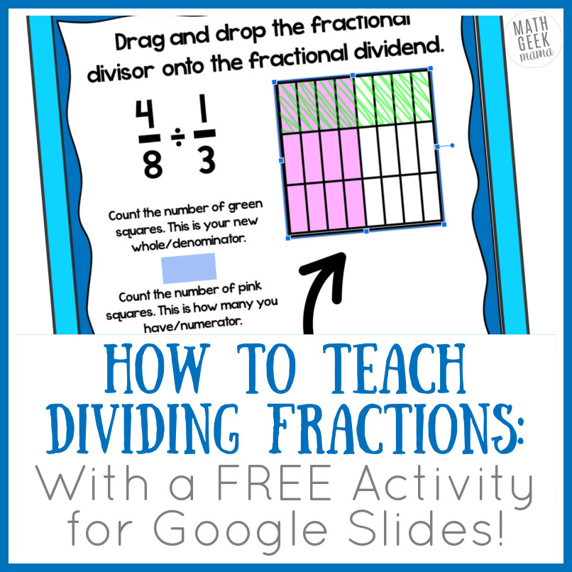 How to Teach Dividing Fractions With Models FREE Practice