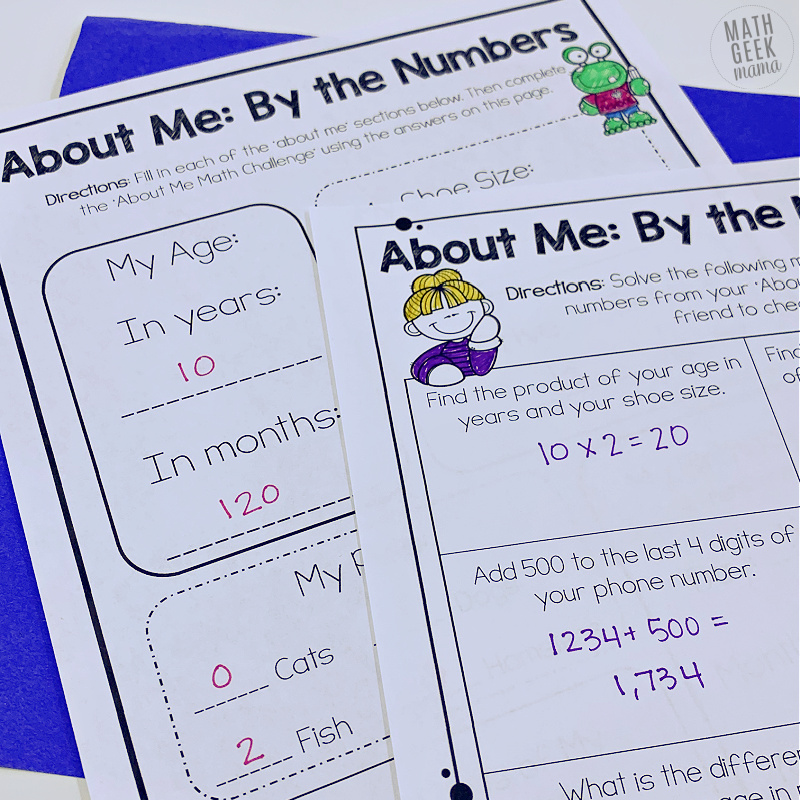 Top 30 Math Activities to Explain "All About Me" Teaching Expertise
