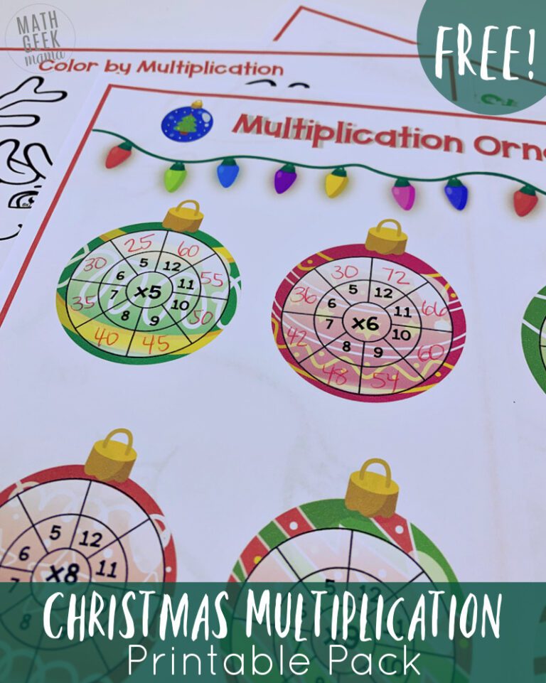 {FREE} Christmas Multiplication Practice for Kids