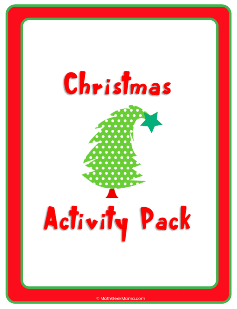 {FREE!} Christmas Math Activities for Preschool | Low-Prep