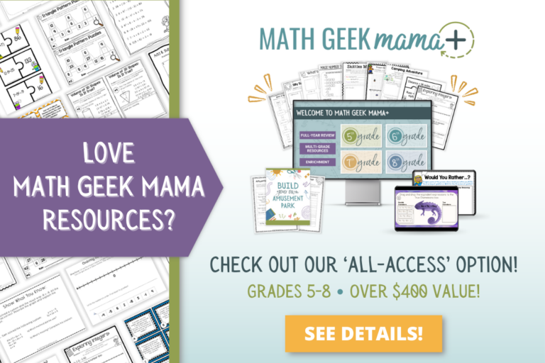 Math Geek Mama - Fun and FREE Math Teaching Resources
