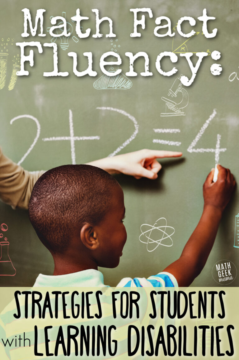 7 Math Fact Fluency Strategies for Students with Learning Disabilities