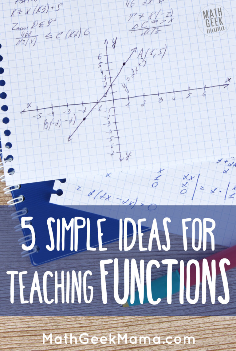 Simple Ideas for Introducing & Exploring Functions in Middle School