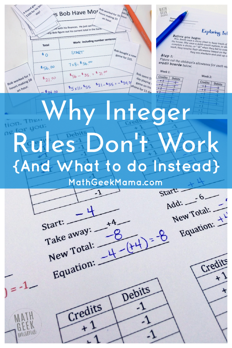 Why Integer Rules Don’t Work And What to Do Instead
